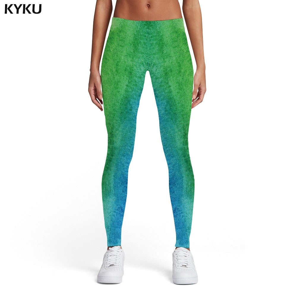 KYKU Galaxy Leggings Women Space Ladies Nebula Spandex Colorful Elastic Gothic Sexy Womens Leggings Pants Casual Slim Skinny