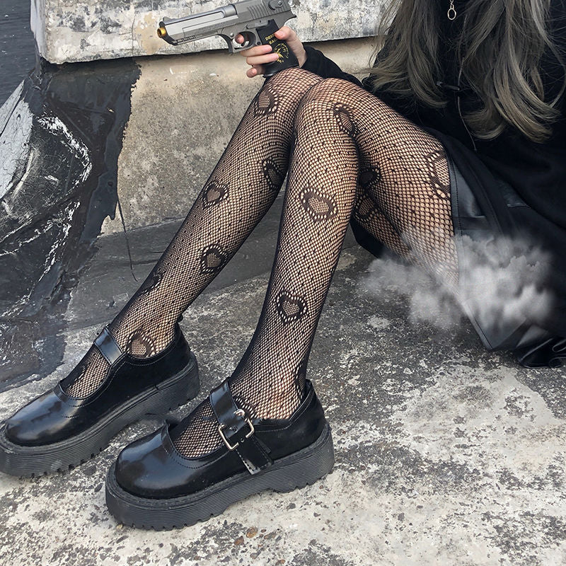 Snake Tights Women Anime Pantyhose 2022 Black Mesh Fishnet Stockings Sexy Harajuku Hosiery Large Lolita G Tights Gothic Clothes