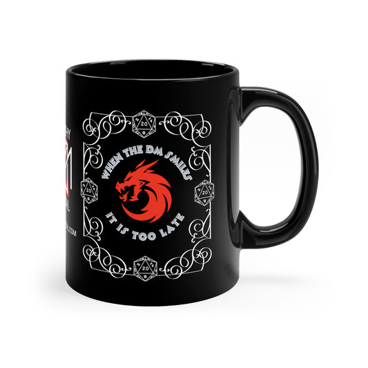 D&D DM Smiles 11oz Black Mug