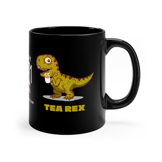 HH Tea Rex 11oz Black Mug